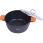 Кастрюля с антипригарным покрытием Bohmann BH 7350-32 MRB с двойным дном из литого алюминия каструля з кришкою (1139281)
