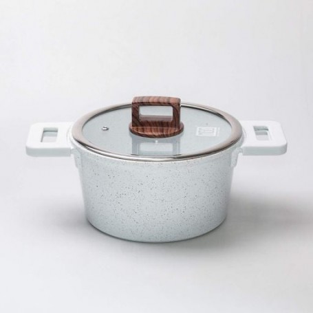 Кастрюля MGC алюминиевая с антипригарным покрытием 3 л белая (1089199)