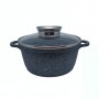 Кастрюля 1,7 л Krauzer Granite Line OIL 16 см гранитный серый литой алюминий (. 77060) (1159854)