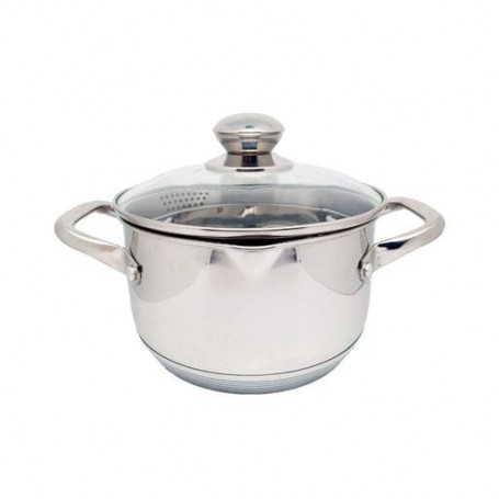 Кастрюля 2,6 л Krauzer Chef 18х10,5 см металлик нержавеющая сталь (. 78602) (1159812)