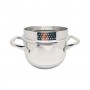 Кастрюля 2,6 л Krauzer Chef 18х10,5 см металлик нержавеющая сталь (. 78602) (1159812)