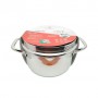 Кастрюля 2,6 л Krauzer Chef 18х10,5 см металлик нержавеющая сталь (. 78602) (1159812)
