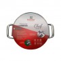 Кастрюля 2,6 л Krauzer Chef 18х10,5 см металлик нержавеющая сталь (. 78602) (1159812)