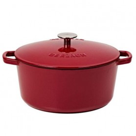 Кастрюля чугунная 26 см 5 л Natur Iron бордовая Gerlach (2000003089604) (1156647)