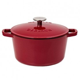 Кастрюля чугунная 21 см 3 л Natur Iron бордовая Gerlach (2000003089581) (1156611)