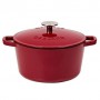 Кастрюля чугунная 21 см 3 л Natur Iron бордовая Gerlach (2000003089581) (1156611)
