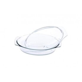 Каструля із термоскла з кришкою овальна 1500ml MS-0360 Stenson (1089725)