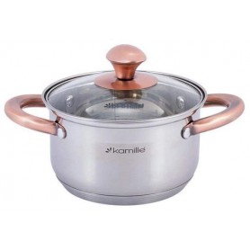 Кастрюля Catalin из нержавеющей стали с мерной шкалой Ø22,5х13 см Kamille (2000002655442) (1093632)