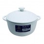 Горщик для запікання з кришкою Wilmax Slatestone WL-661540/A 18см/600мл White (1119811)