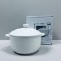 Горщик для запікання з кришкою Wilmax Slatestone WL-661540/A 18см/600мл White (1119811)