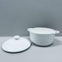 Горщик для запікання з кришкою Wilmax Slatestone WL-661540/A 18см/600мл White (1119811)