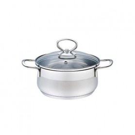 Каструля з нержавіючої сталі зі скляною кришкою 12см Maestro MR-3508-12 (1109687)