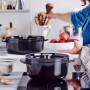 Каструля чавунна з кришкою KitchenAid Cast Iron 5,2 л чорна CC006061-001 (1071629)