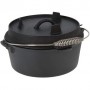 Чавунна каструля-гриль з кришкою BBQ Line 3,5 л Чорний (518833) (1159483)