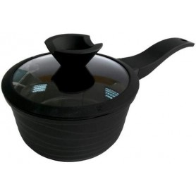 Ківш алюмінієвий 1,3 л Black Pro New з антипригарним покриттям d-16 см Lessner 55872-16 LS (1161281)