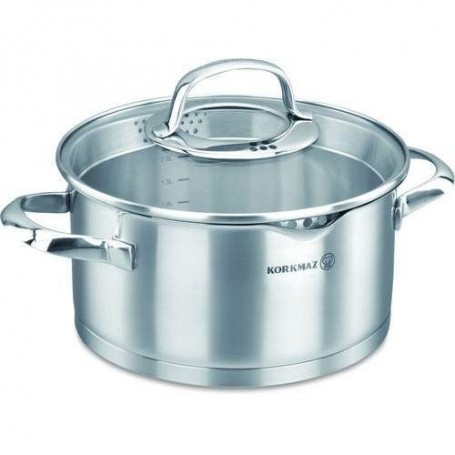 Кастрюля Korkmaz Steama 1,6л d16 см h8 см нержавейка (1990A) (1117578)