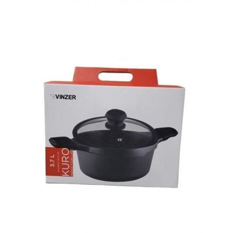 Кастрюля Vinzer Kuro Induction Line d24 см h11 см алюминий с гранитным покрытием (50428 Vinzer) (1145284)
