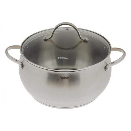 Кастрюля Martinez 1.8л пузатая из нержавеющей стали Fissman (1167774)