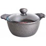Кастрюля со стеклянной крышкой O.M.S. Collection 3120 с гранитным покрытием 24 см 4,5 л Серый (Турция) (1139482)