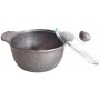 Кастрюля со стеклянной крышкой O.M.S. Collection 3120 с гранитным покрытием 24 см 4,5 л Серый (Турция) (1139482)