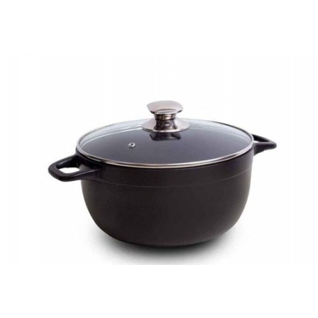 Кастрюля 4л с антипригарным покрытием и стеклянной крышкой А3204 (979071) (1055582)