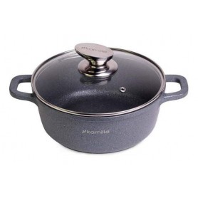 Кастрюля 4.5л с литыми алюминиевыми ручками Ø24х11,5 см Kamille Серый (2000002799191) (1103288)