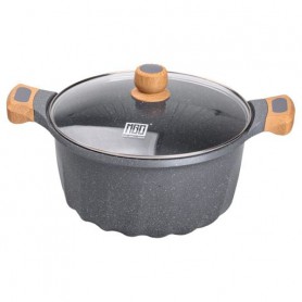 Кастрюля алюминиевая MGC 11 л с антипригарным покрытием, серый MGC HP-4-435G (1078902)