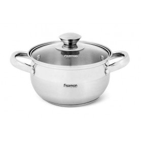 Кастрюля Prime из нержавеющей стали Ø16х9,5хØ12,5 см Fissman (2000002655381) (1093652)