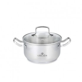 Кастрюля с крышкой 2,5 л ⌀20 см Gerlach Серебристый (2000002671343) (1093274)
