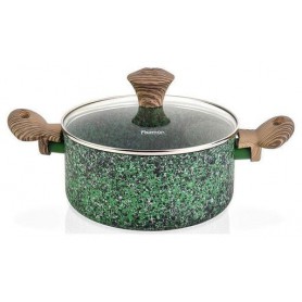 Кастрюля Malachite с антипригарным покрытием EcoStone Ø20хØ18х9,8 см Fissman (2000002654575) (1093218)