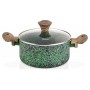 Кастрюля Malachite с антипригарным покрытием EcoStone Ø20хØ18х9,8 см Fissman (2000002654575) (1093218)