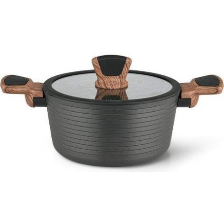 Кастрюля Diamond Grey алюминий с антипригарным покрытием Ø20хØ15,5х10 см Fissman (2000002654612) (1093668)