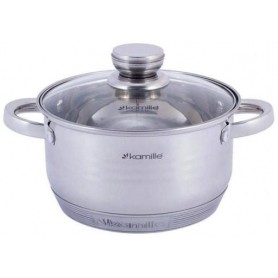 Кастрюля Desiree из нержавеющей стали с 9-слойным индукционным дном Ø24х13,5 см Kamille (2000002655473) (1160793)