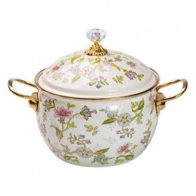 Кастрюля эмалированная 5 л в винтажном стиле Yiwu HP-2-112 (1078918)