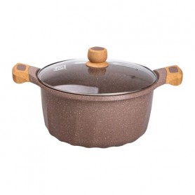 Большая алюминиевая кастрюля объемом 11 литров с антипригарным покрытием Ø32 см (1112212)