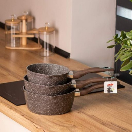 Набор ковшей 3 предмета 16/18/20 см коричневый (1112308)