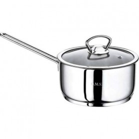 Ківш з нержавіючої сталі зі скляною кришкою 14 см 1,2 л OMS 2008 TS-14-1,2 (1039397)