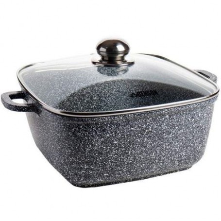 Каструля з кришкою мармурове покриття Benson BN 361 3 л 20 см Чорний (1038983)