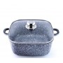 Каструля з кришкою мармурове покриття Benson BN 361 3 л 20 см Чорний (1038983)