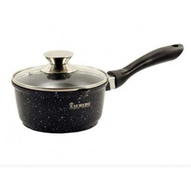 Ківш із кришкою Zauberg d-16 см 1,3 л мармуровим покриттям із алюмінію JB-A0716A (1038871)