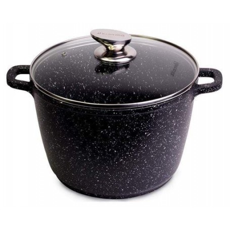 Кастрюля 6.2л с литыми алюминиевыми ручками Ø24х16,5 см Kamille Черный (2000002799184) (1103286)