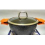 Кастрюля Bohmann BH 7350-22 MRB 22 см 3л двойное дно мраморное покрытие (1139414)