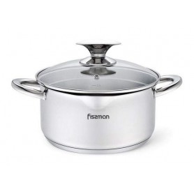 Кастрюля Elegance из нержавеющей стали Ø18хØ15,5х9 см Fissman (2000002655312) (1101893)