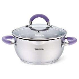 Кастрюля Annette из нержавеющей стали с крышкой-дуршлагом Ø24хØ19х12,5 см Fissman (2000002655411) (1093659)