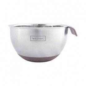 Чаша для смешивания Lessner металлическая, с силиконовой ручкой, 22 см, 3.7 л (55900-22)
