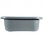 Миска Прямокутна 15 л Plastic's Craft Сірий металік (1118914)