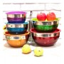 Набір мисок із нержавіючої сталі Edenberg з кришками 5 шт Різнокольоровий EB-3637 (1131224)
