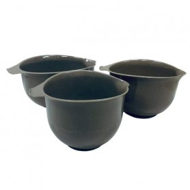 Набір мисок для міксера Lamela Грація 2493 3 шт 26/22,5/20 см Коричневий (1131841)