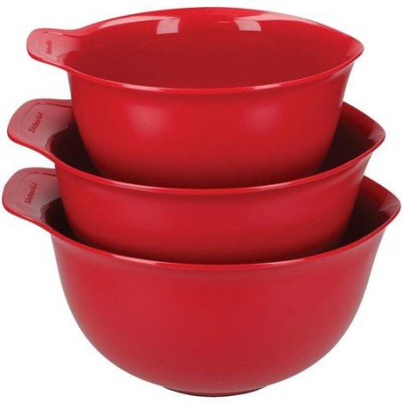 Набір мисок для змішування KitchenAid Universal 3 шт 2,4/3,3/4,3 л червоний KQG175OSERE (1070090)