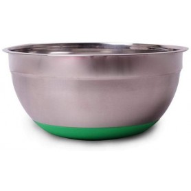 Миска стальная Labro Ø28х13см с силиконовым дном зеленая Kamille (1167883)